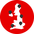 Icon showing the UK